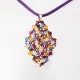 Symphony - Malvina Rhombus M-Purple Suedine - 1